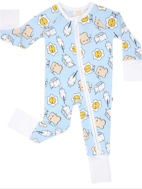 Little Sleepies Blue Breakfast Buddies 12-18 Months